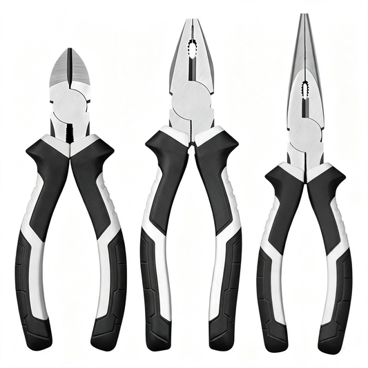 8 Inch Industrial-Grade Pliers 3-Piece Set