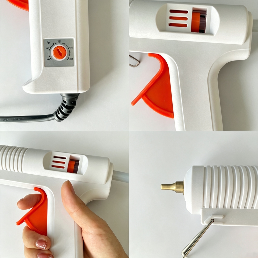 Adjustable Temperature Digital Display Hot Glue Gun