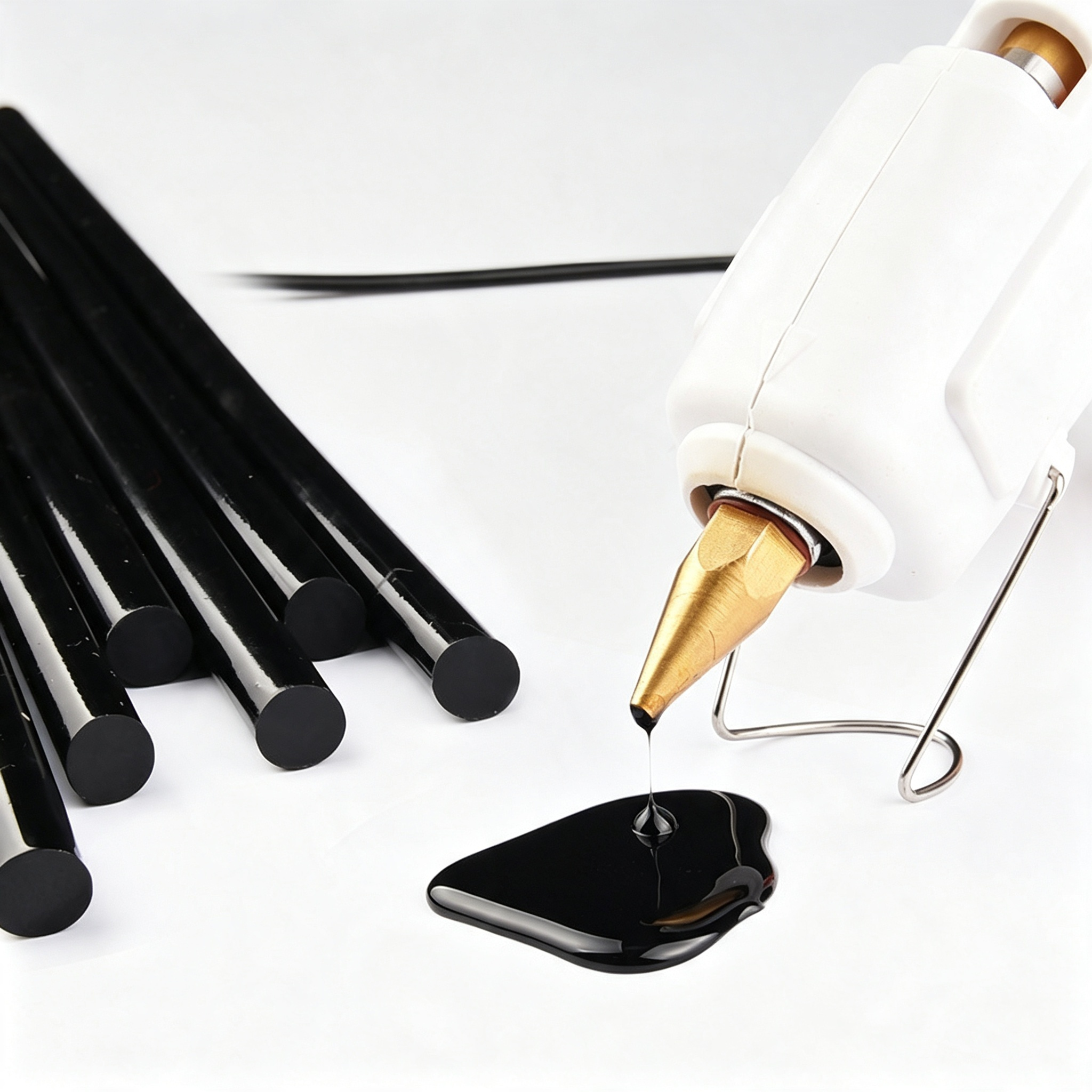 Black High-Viscosity Hot Melt Glue Sticks
